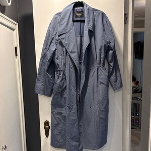 NWOT Athleta blue/gray trench